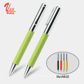 Neueste PU Leder Materlia Metal Roller Ball Screen Touch Stift Drucklogo mit Tablet Stift